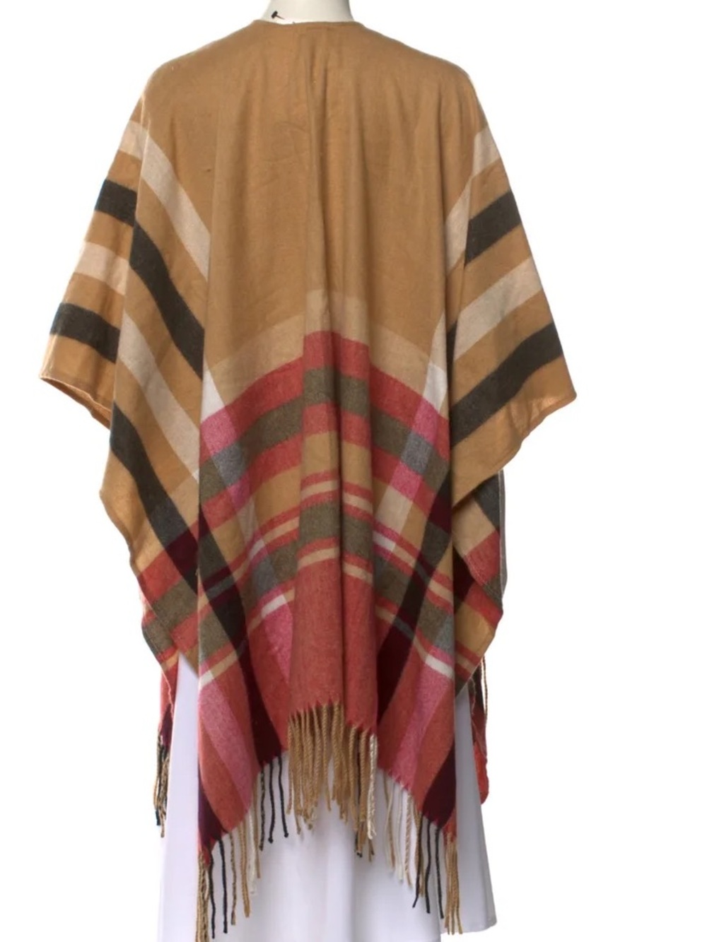 WOOLRICH Women's Cozy Blanket Wrap, Justine Plaid, soft fringe, original $79 - Picture 5 of 8
